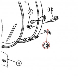 Rubber Insert for Bass Drum Hoop - YAMAHA U0078030