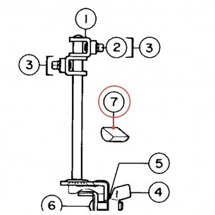 Caoutchouc de serrage pour support de cloche CWH910 - YAMAHA U0078040