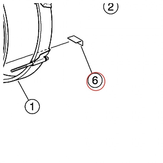 Bass Drum Clamp Rubber (PC) - Gigmaker - YAMAHA U0078060