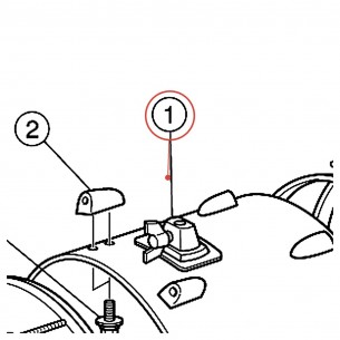 Embase de grosse caisse complète v2 - Tour Custom, Junior Kit - YAMAHA U0100270