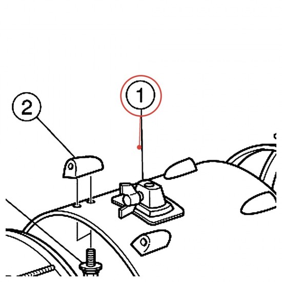 Bass Drum Mount Assembly v2 - Tour Custom, Junior Kit - YAMAHA U0100270
