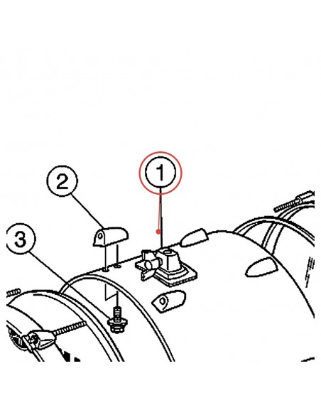 Embase de grosse caisse complète v2 - Stage Custom, Junior Kit - YAMAHA U0100271