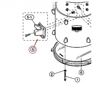 Tom Mount Assembly (PC) - Gigmaker - YAMAHA U0110170