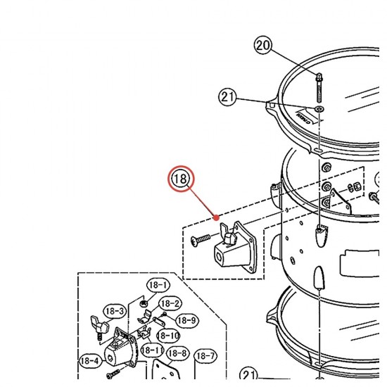 Holder Housing Backing Plate v2 - YAMAHA U0113110