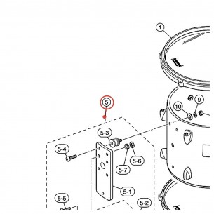 YESS II Metal Plate for Tom 8" Depth - Absolute - YAMAHA U0113210