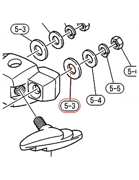 Plaque PP (polypropylène) D6 - YAMAHA U0117060