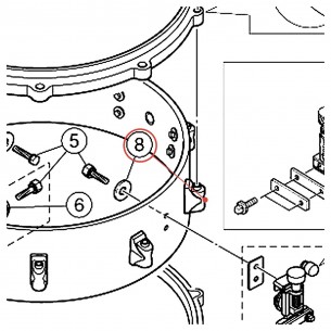 Washer 4 mm Black (BL) - YAMAHA U0123295