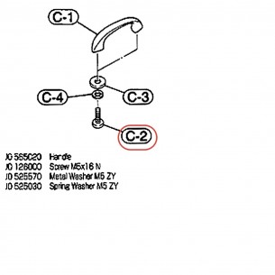 Screw M5 x 16 - HipGig - YAMAHA U0126000