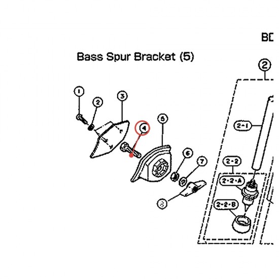 Hexagonal Bolt M8 x 35 QD-812B / MTH-821 - YAMAHA U0126340