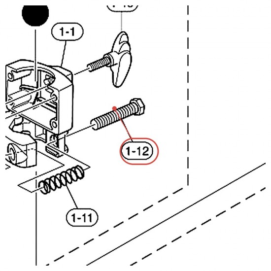 Vis hexagonale pour stand caisse claire SS950 - YAMAHA U0126400