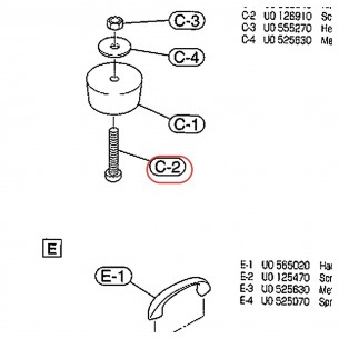 Cover Mounting Screw M5 x 30 MSH915 - HipGig - YAMAHA U0126910