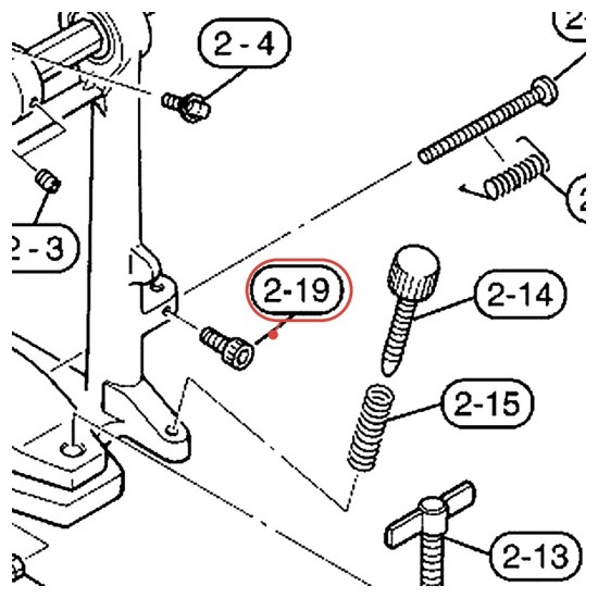 Vis six pans creux M6 x 8 noire pour double pédale - YAMAHA U0126940