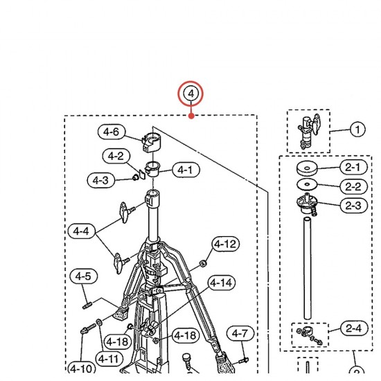 Écrou autobloquant M5 pour pédale charleston HS1000 - YAMAHA U0127160