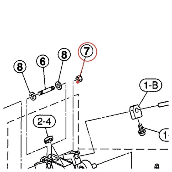 Écrou autobloquant M4 pour double pédale DFP9410 / DFP9310 - YAMAHA U0127300
