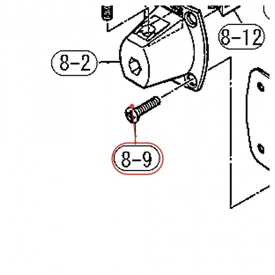 Vis tête fraisée M6 x 20 chromée - YAMAHA U0127790