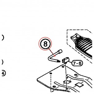 L-Shaped Drum Key for Double Pedal - YAMAHA U0143370