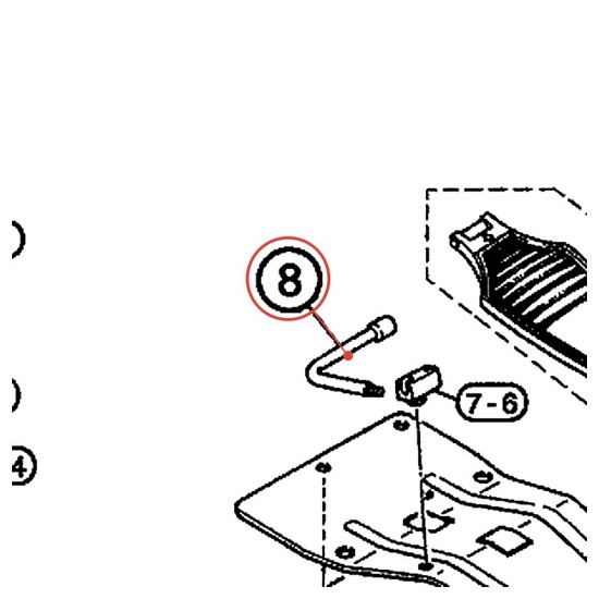 L-Shaped Drum Key for Double Pedal - YAMAHA U0143370