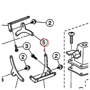 Speaker Attachment 1 - Subkick SKRM100 - YAMAHA U0143400