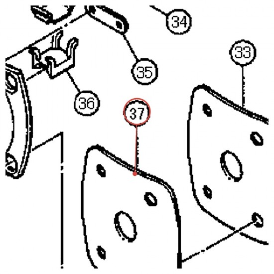 Tom Mount Plate RTT812T / 810 / 812 - YAMAHA U0147250