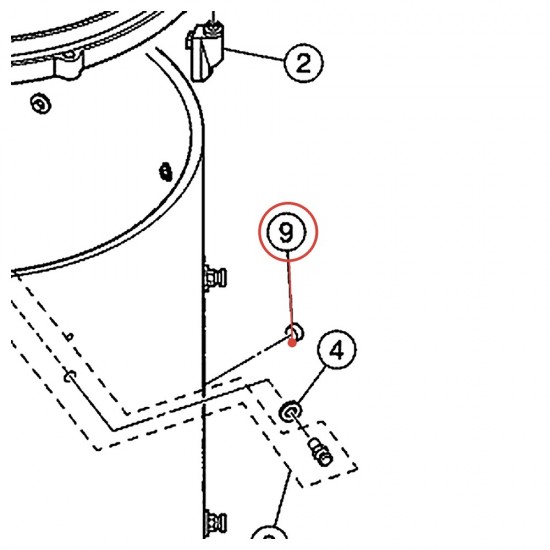 Bouchon d'évent MSD10PE / MSD12PE / SD435DG - YAMAHA U0148060