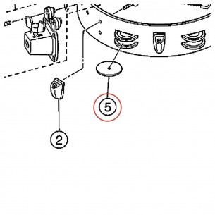 Feutre étouffoir de cymbalettes TB1030AA - Tamborito - YAMAHA U0148640