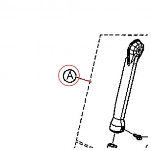 Bass Drum Leg Post Top Section BD-522GF - YAMAHA U0150940