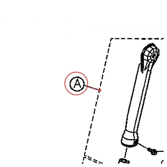 Bass Drum Leg Post Top Section BD-522GF - YAMAHA U0150940