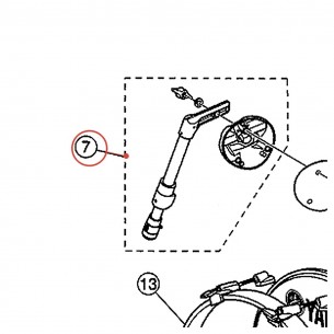 Bass Drum Leg Complete v9 Right (R-2) - YAMAHA U0151605
