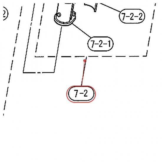 Partie supérieure de pied de grosse caisse v8 droit (R) - YAMAHA U0151607