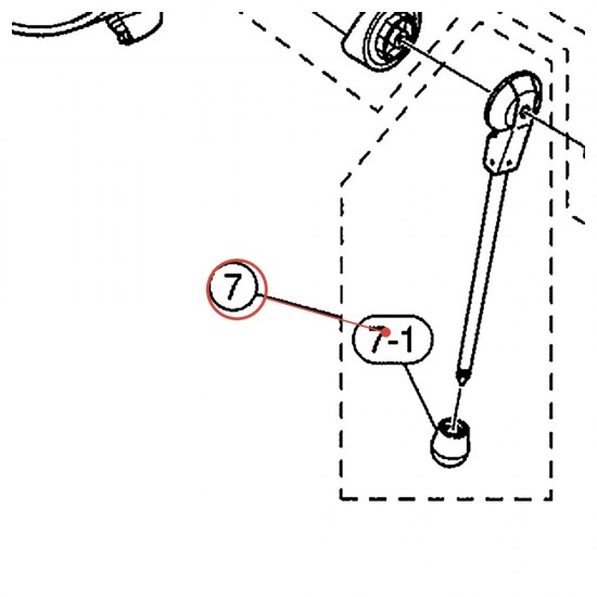 Pied de grosse caisse 22" v10 - Rydeen RBD522 - YAMAHA U0151630