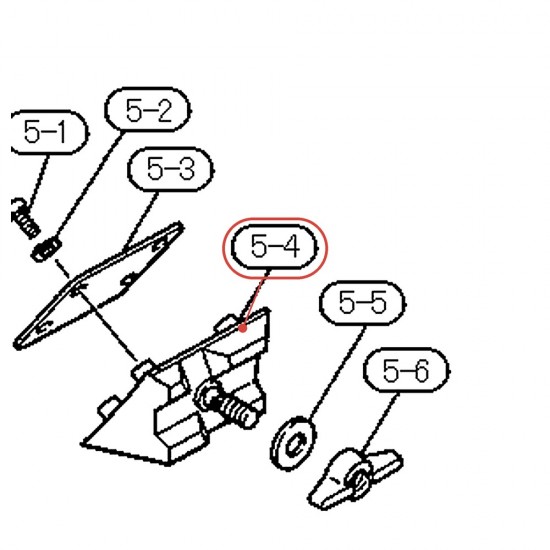 Embase de pied de grosse caisse gauche (L) - YAMAHA U0152010