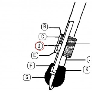Écrou de fixation de pied de grosse caisse - YD9000 - YAMAHA U0158030