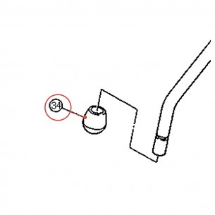 Rubber Tip SL16B - YAMAHA U0158070