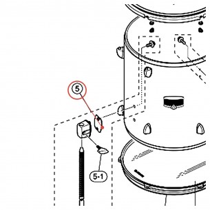 Floor Tom Leg Bracket (PC) - Gigmaker - YAMAHA U0160410
