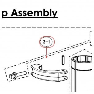 Square Drive Screw Set for Rack HXR - YAMAHA U0162870