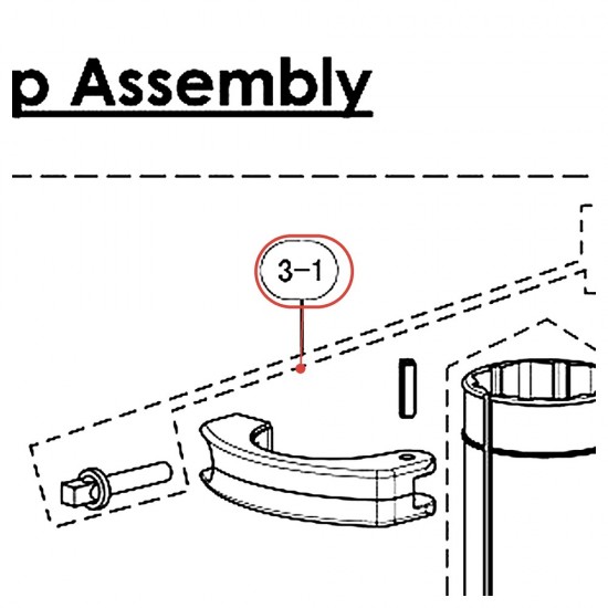 Kit de vis à empreinte carrée pour rack HXR - YAMAHA U0162870