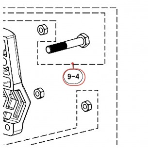 Kit d'écrous papillon 2 pour rack HXR - YAMAHA U0162915