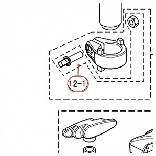 Kit de vis à empreinte carrée pour rack HXR - YAMAHA U0164200