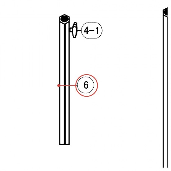 Tube de pied pour rack HXR - YAMAHA U0164780