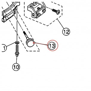 Étouffoir D v2 pour caisse claire MSD1455AC - YAMAHA U0170601
