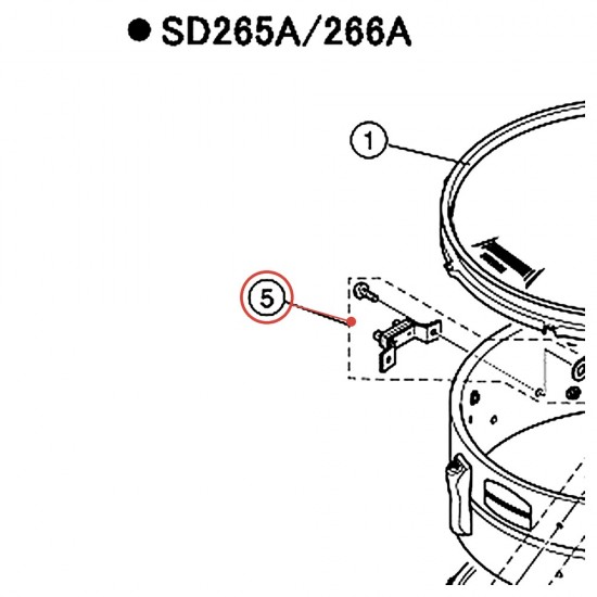 Strainer Butt Side (B-3N) Right (R-M) - YAMAHA U0200088