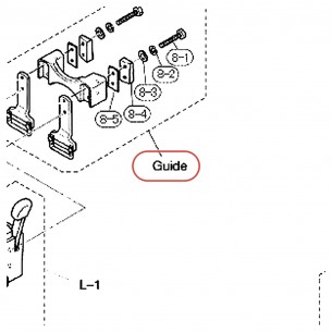 Snare Wire Guide (DSA) MSD13ADW / MSD14ADW - YAMAHA U0200375