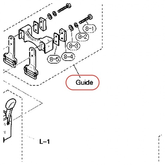 Snare Wire Guide (DSA) MSD13ADW / MSD14ADW - YAMAHA U0200375