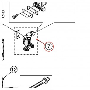 Déclencheur de timbre (PCR) gauche (L-M) SD435ADG - YAMAHA U0201117