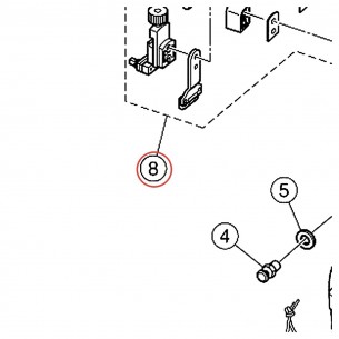 Contrepartie de déclencheur SD355ADW - YAMAHA U0201155