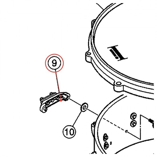 Contrepartie de déclencheur (B-7) droite - YAMAHA U0201350