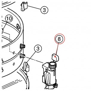Déclencheur de timbre (IP) gauche SD4340 - YAMAHA U0201370