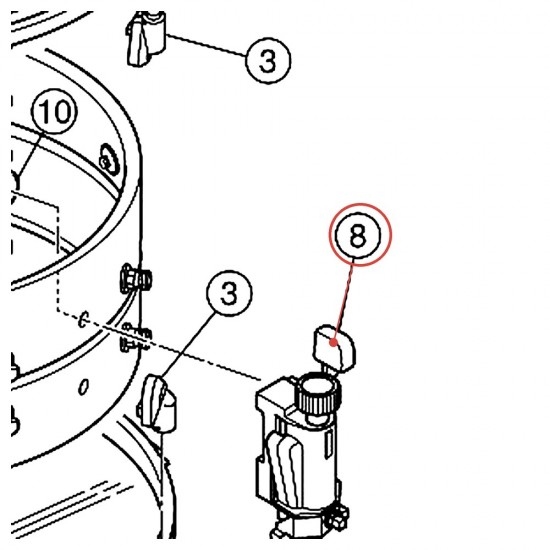 Déclencheur de timbre (IP) gauche SD4340 - YAMAHA U0201370