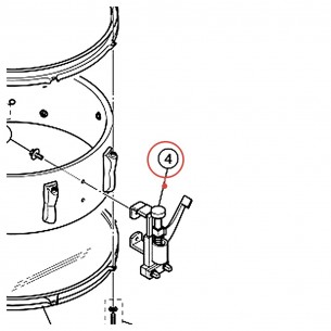 Strainer Release Side (B-8) Left - YAMAHA U0201450