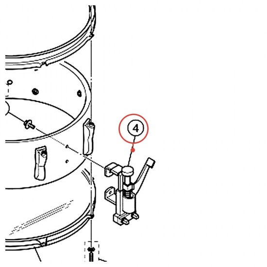 Déclencheur de timbre (B-8) gauche - YAMAHA U0201450